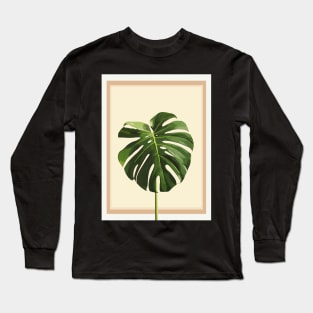 Minimalist Plant Illustration Long Sleeve T-Shirt